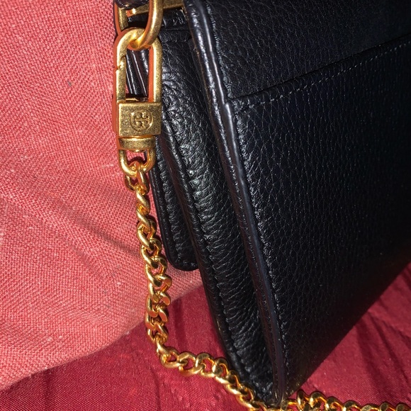 Tory Burch Britten Chain Wallet Crossbody- black - Picture 5 of 6